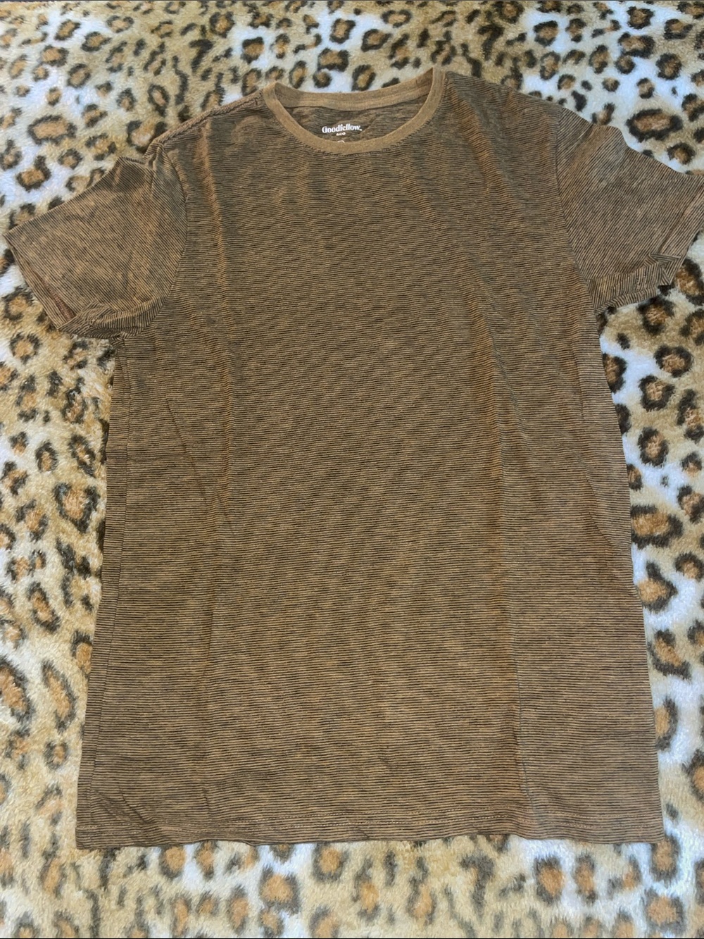 Goodfellow & Co Brown Heather Short Sleeve Crew Tee